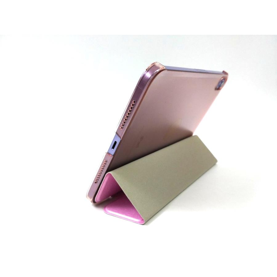 iPad mini 6用 カバー PUレザー ハードケース 三つ折り スタンド 全9色 アイパッド かわいい ケース 子供 おすすめ 互換性 手帳型 シンプル 薄い |  | 13