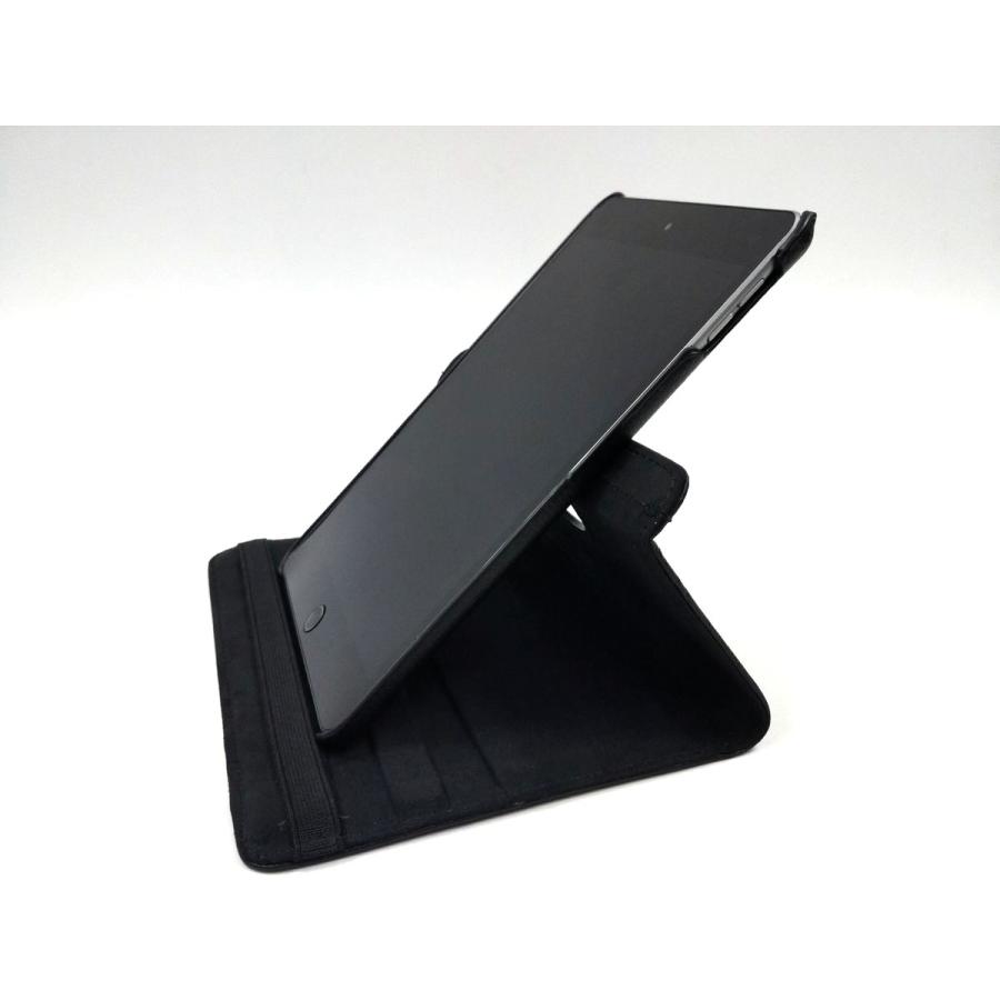 iPad mini 4用 カバー PUレザー+ハードケース ゴム 回転タイプ 全4色 アイパッド ミニ かわいい ケース 子供 おすすめ 互換性 おしゃれ 手帳型 シンプル |  | 08