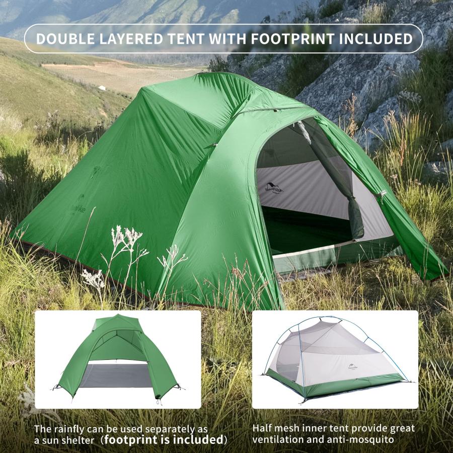 Naturehike cloudup3 2-3人用軽量テント Amazon.co.jp: Naturehike テント 3人用 Cloudup3 二重層 超