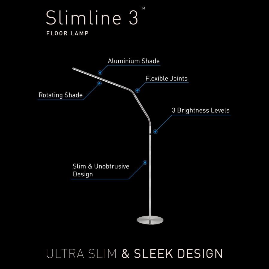 英国　デイライト社　スリムライン3 LED フロアスタンド　daylight 英国 デイライト社 スリムライン3 太陽光 LED フロアーライト