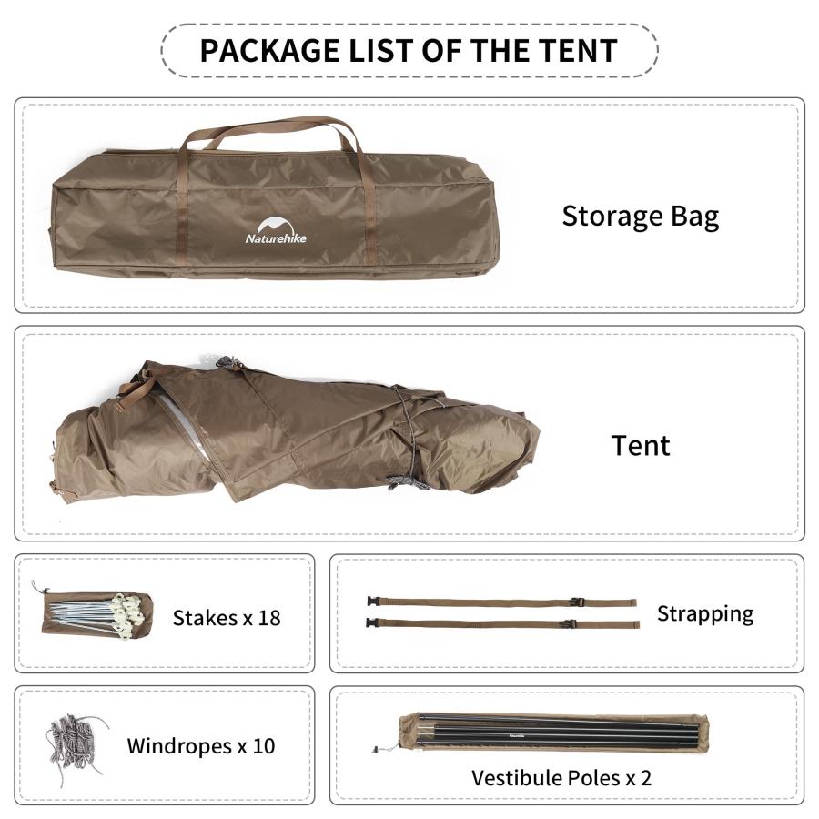 Naturehike ワンタッチ テント 1人用テント専用コット 20秒で設営できるコンパクト軽量ワンタッチテント【naturehike