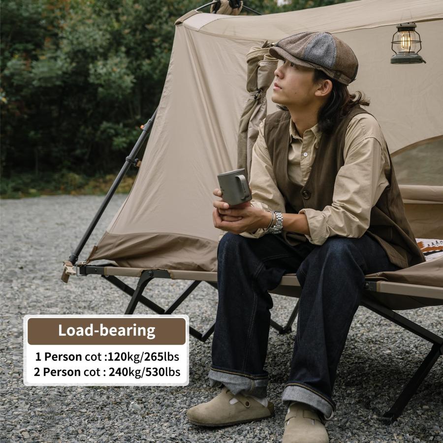 Naturehike(ネイチャーハイク) コットテント キャンプ用 簡単設置