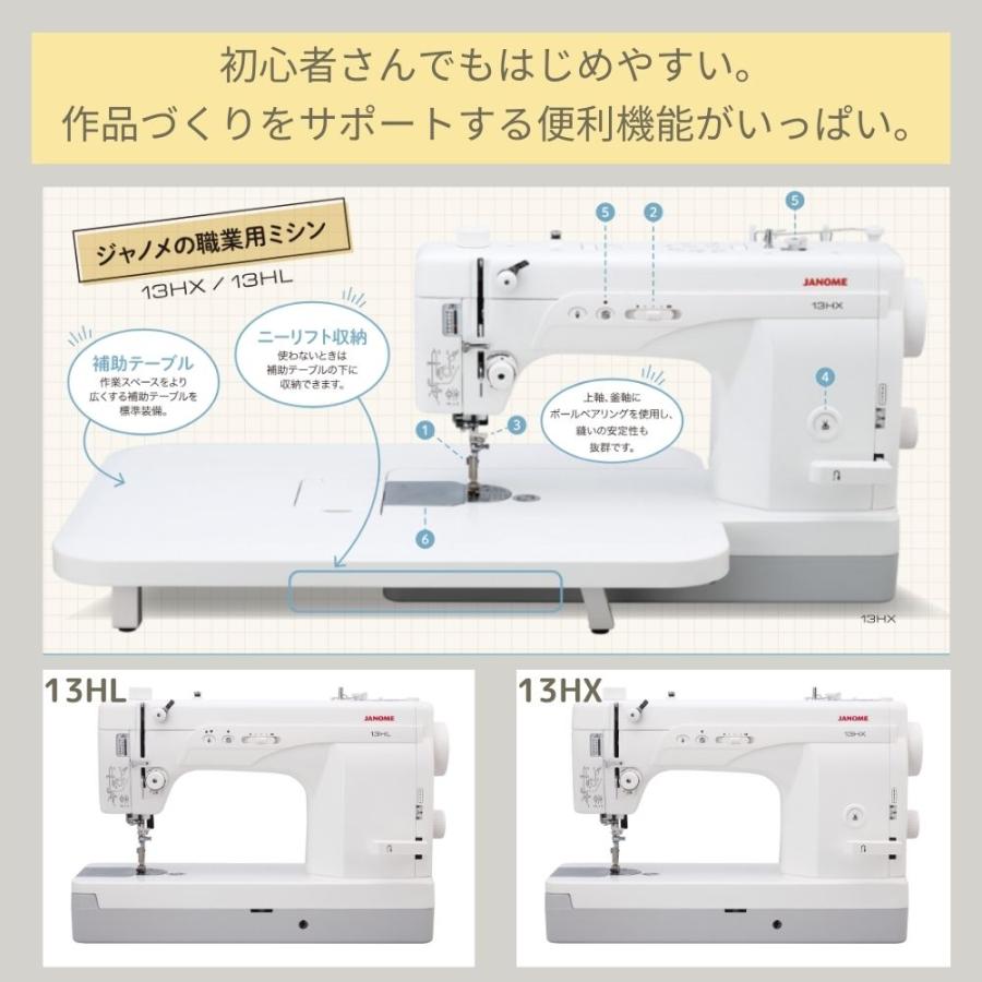 ジャノメ 職業用ミシン 13HX JANOME 蛇の目 ジャノメミシン 直線専用ミシン ミシン 本体 職業ミシン 直線専用 | JANOME | 02