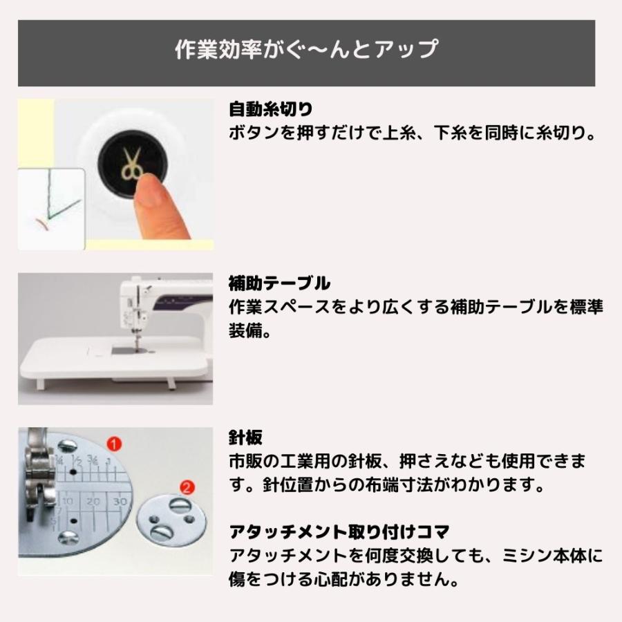 職業用ミシン ジャノメ 780DX  janome 蛇の目 ジャノメミシン 直線専用ミシン ミシン 本体 自動糸切り | JANOME | 03