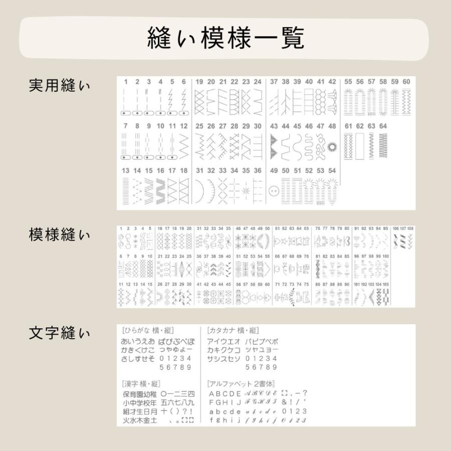 ミシン 本体 初心者 mycrie FFH-8000 FFH8000ミシン ハッピージャパン コンピューターミシン ミクリエ HappyJapan 5年保証 おすすめ 人気 簡単 文字縫い | ハッピージャパン | 14