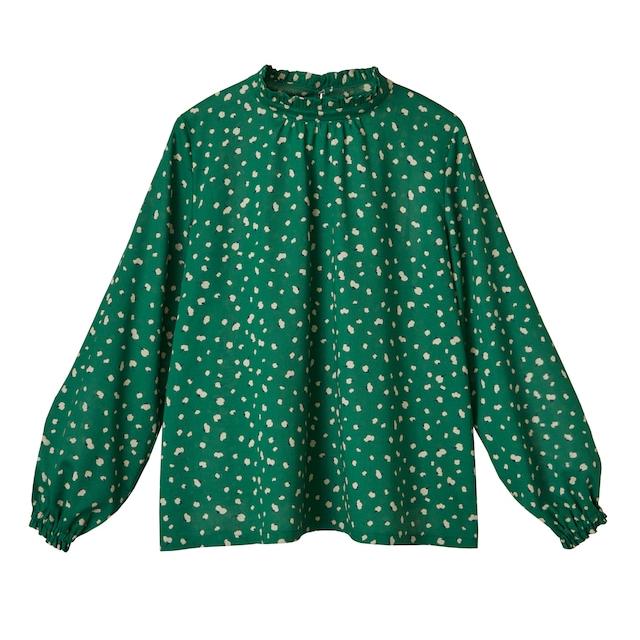 型紙 パターン フリルカラーブラウス 6045 フィットパターンサン  サンプランニング 大人 子供 ベビー 赤ちゃん 作り方 洋裁 | ブランド登録なし | 02