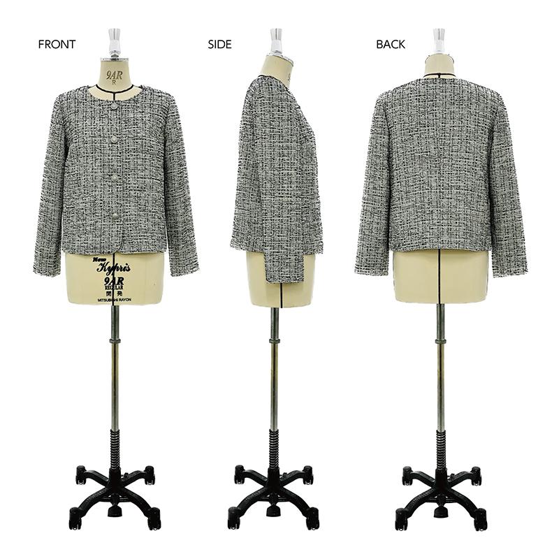 型紙6パターン7セット 型紙 パターン ノーカラージャケット(裏付き) No.7006 フィット