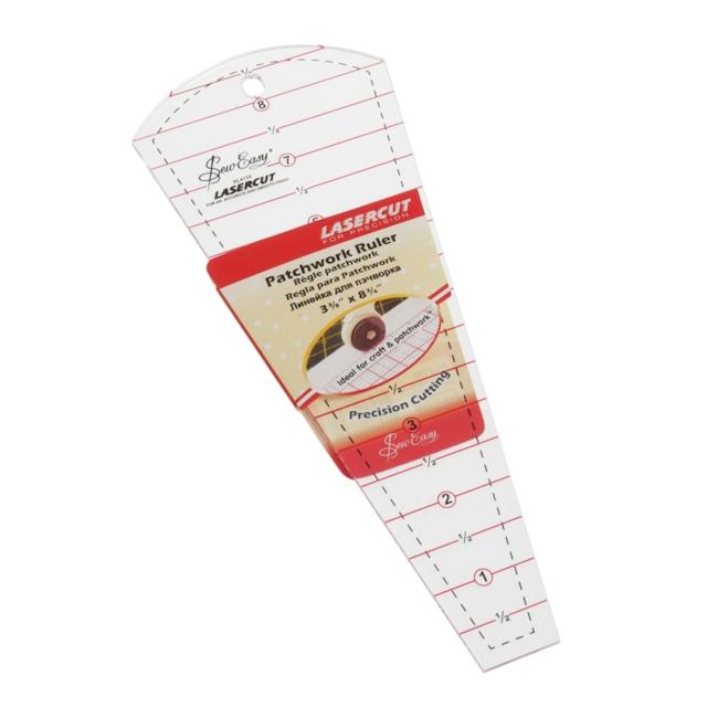 ドレスデン テンプレート 8.6×22.2cm（3.4×8.75インチ） パッチワークルーラー patchwork rulerパッチワーク ペーパークラフト キルト ソーイング 手芸 裁縫 |  | 01