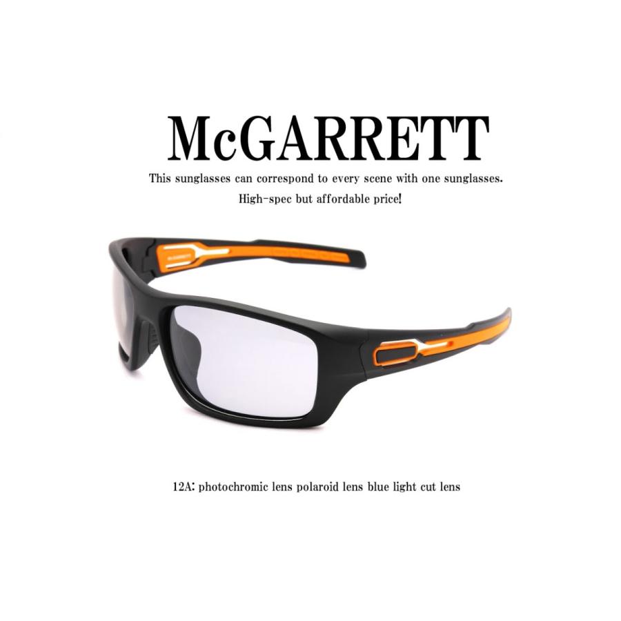 調光サングラス 偏光機能付き McGARRETT マクギャレット 12A 