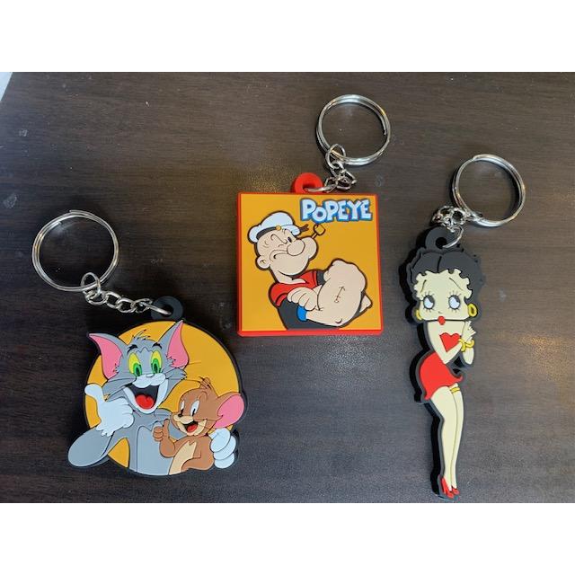 Betty ベティ ポパイ トムとジェリー ラバーキーホルダー RUBBER