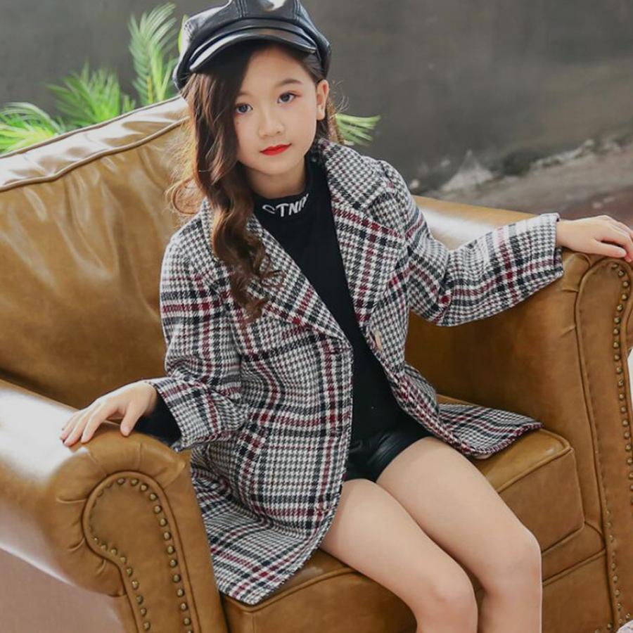 子供服 女の子 キッズ チェック柄 チェックコート 長袖 おしゃれ 中学生 カジュアル 可愛い 秋冬 エムシアマーケット 通販 Yahoo ショッピング