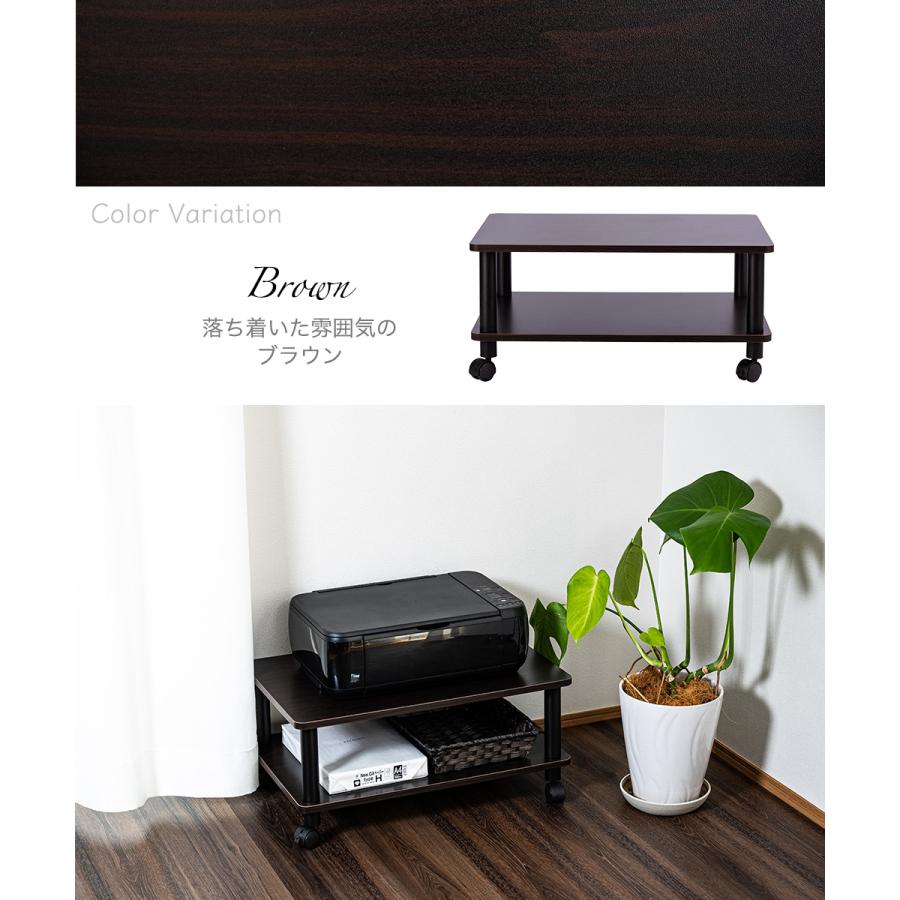 テーブル キャスター付 マルチテーブル ローテーブル ブラックポール 黒 センターテーブル サイドテーブル オープンラック |  | 10