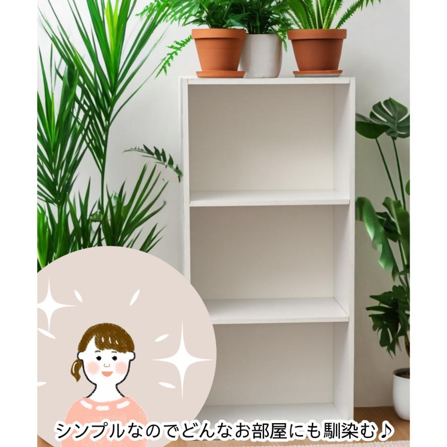 3段カラーボックス 2台セット ベーシックカラー 送料無料(一部除く) |  | 05