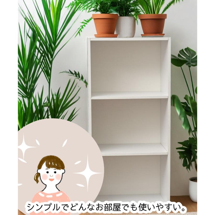 3段カラーボックス 3台セット ベーシックカラー シンプル 本棚 棚 収納ボックス 【送料無料(一部除く)】 |  | 05