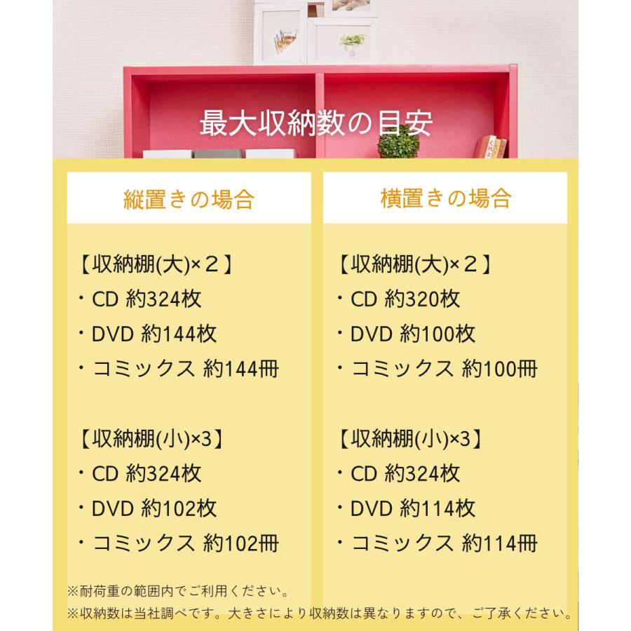 大容量カラーボックス 2個セット 2列 2段 3段 A4対応 カラフルカラー |  | 13