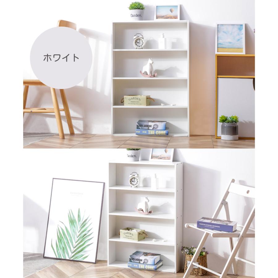 本棚 スリム ワイド 薄型 大容量 3個セット 4段 コミックラック  CDラック DVDラック 収納ボックス 横幅60cm |  | 13