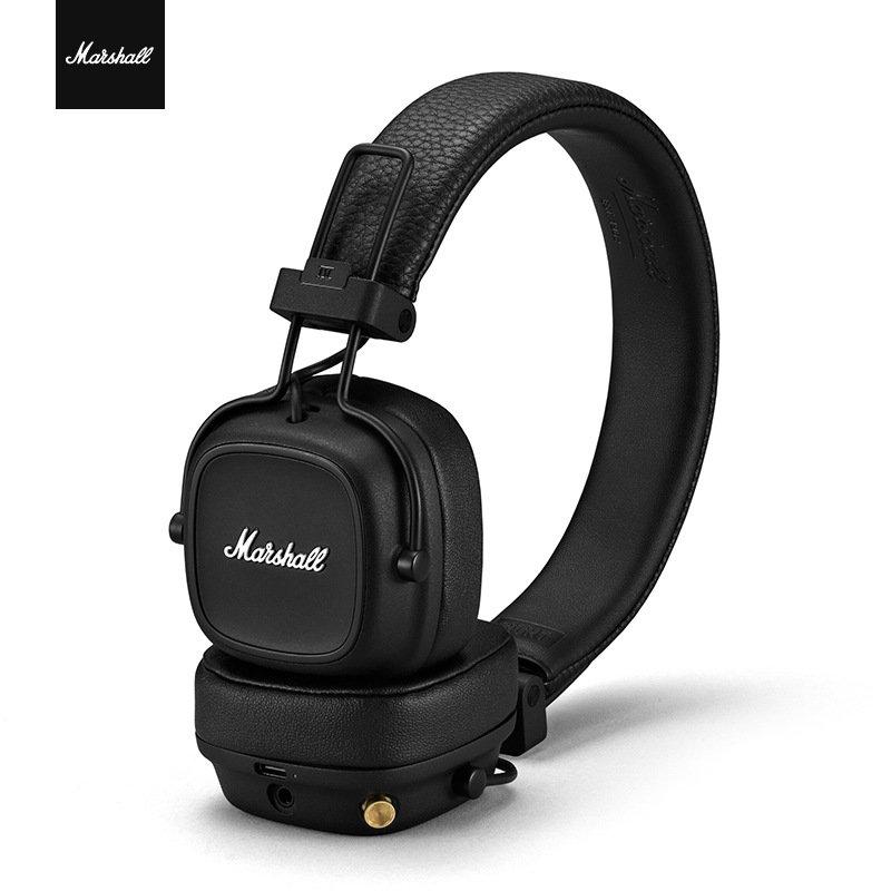 超安い 【箱付き】Marshall MAJORⅣ ヘッドホン 黒 ヘッドフォン - www