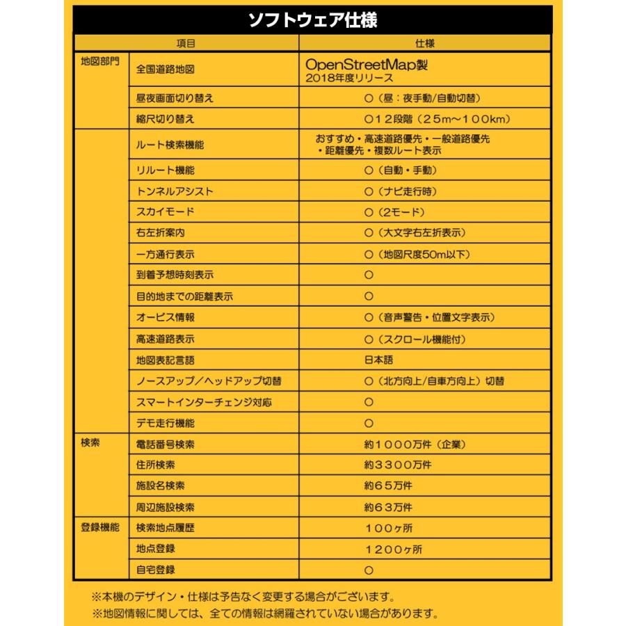 8インチポータブルナビ バックカメラ付き 多機能安全ナビ！ 2018年度地図搭載！｜mclauto｜06