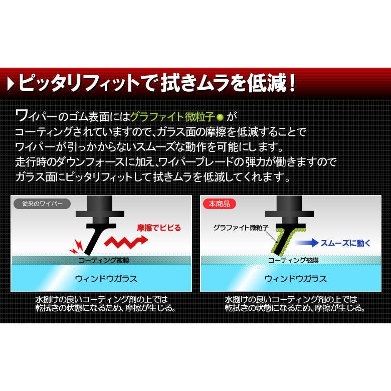 クラウン AWS210 AWS211 ARS210 高級デザインワイパー 2本 Ｕ字フック対応型 グラファイトワイパー 運転席側 600mm  助手席側 450mm｜mclauto｜05