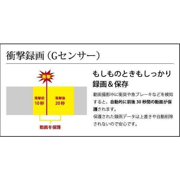 ドライブレコーダー ドラレコ SONY製CMOS! Gセンサー動態検知 駐車監視 LED信号対応 超高画質 FULL HD 64GB 送料無料｜mclauto｜06