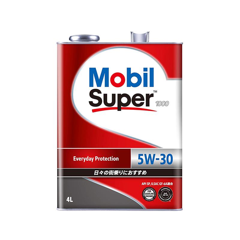 在庫品 モービル Mobil Super 1000 5W-30 エンジンオイル 4L SP 鉱物油