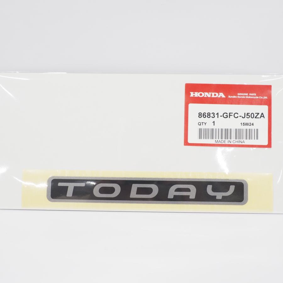 ホンダ純正 TODAY エンブレム 1枚 シルバー 86831-GFC-J50ZA トゥデイ