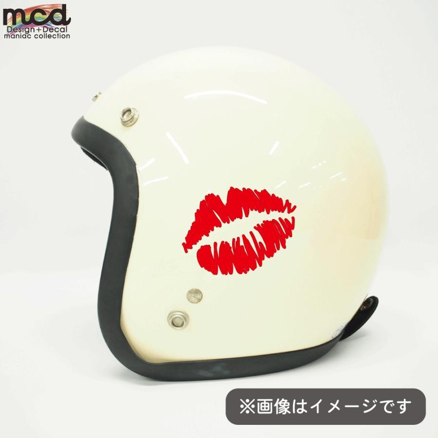 反射）キスマークステッカー 赤 大 10.5cm カッティング セクシー 唇