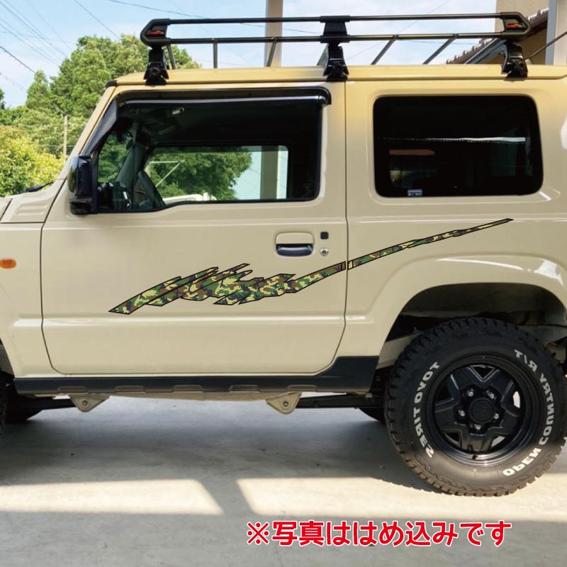 suzuki ジムニー デカールキット カモフラ グリーン 3BA-JB64W 迷彩