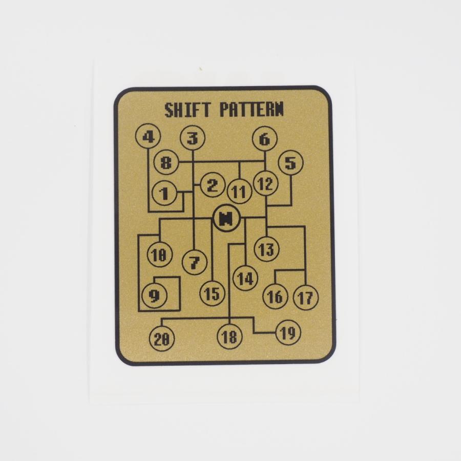 意味不明 速 シフトパターン ステッカー トラック アメリカ 大型 おもしろ 4 5cm 金 黒フチ 1枚 ピクセル Decar 2 マニアックコレクション 通販 Yahoo ショッピング