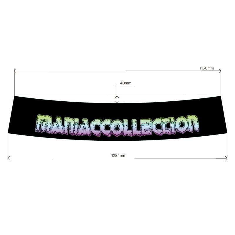 透明 高さ21cm オリジナル ハチマキ ステッカー ブラック