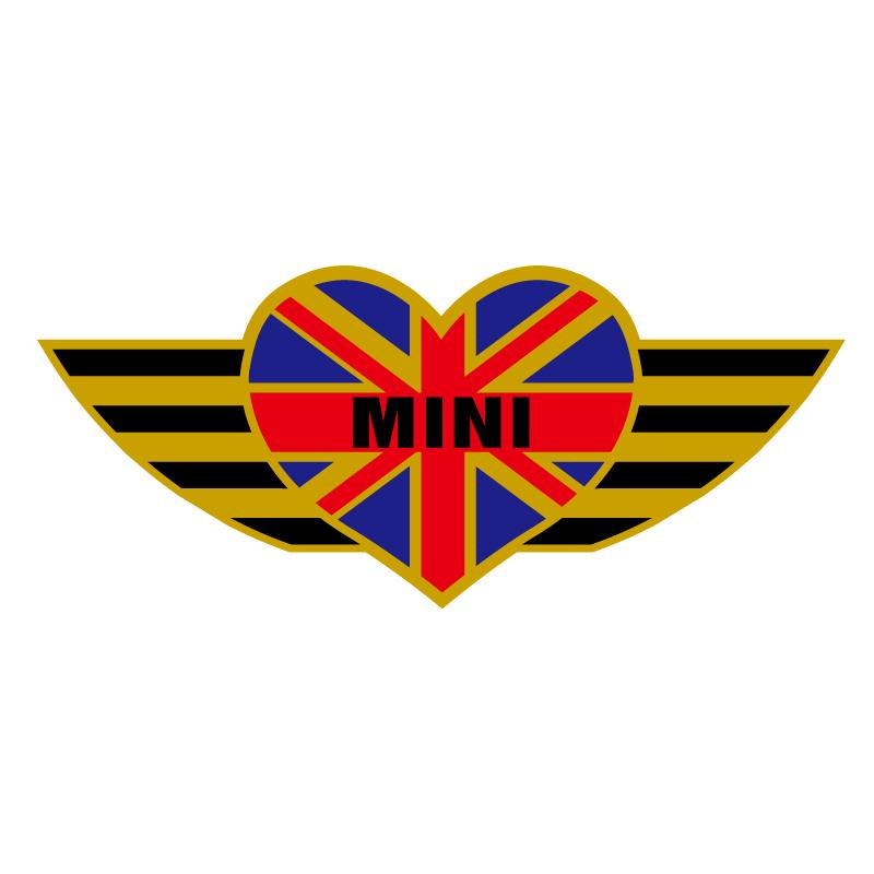 ゴールド) ユニオンジャック ハート (カラー) ステッカー デカール  