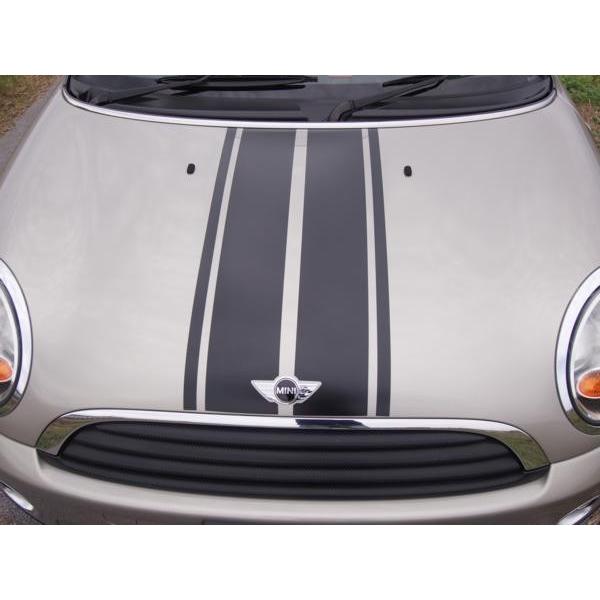 ミニクーパー ストライプR56デカールステッカーmini 木目調 