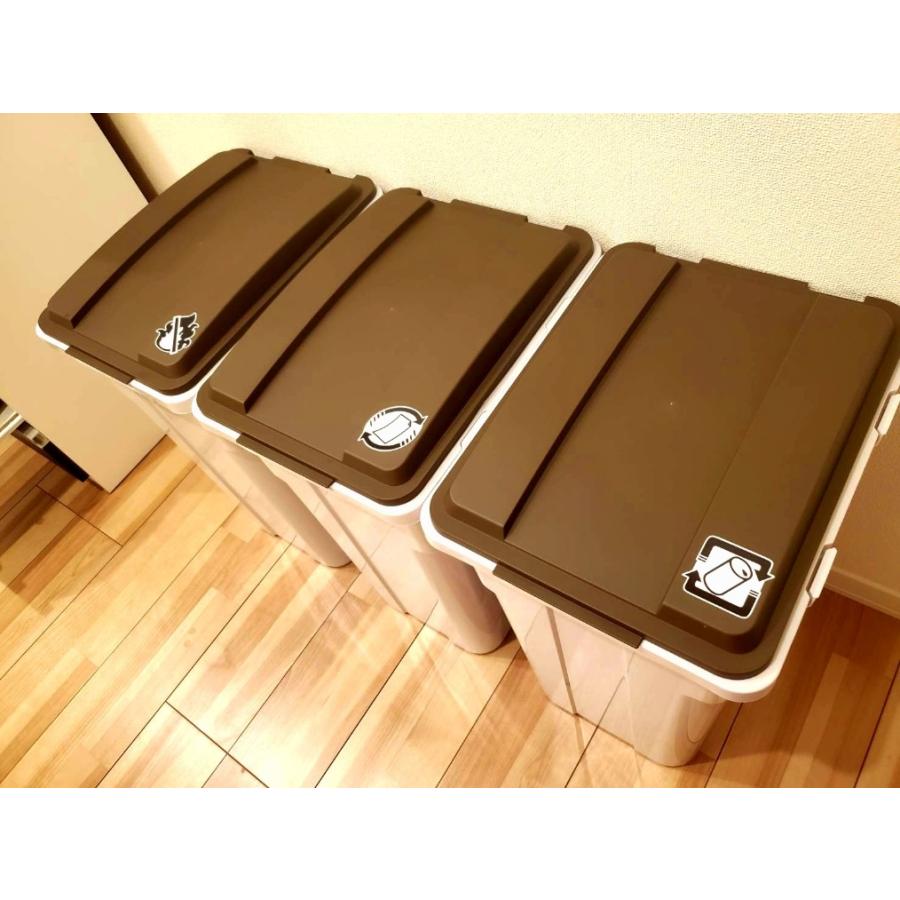ゴミ分別シール 8種セット (黒) ゴミ箱 オリジナル キッチン