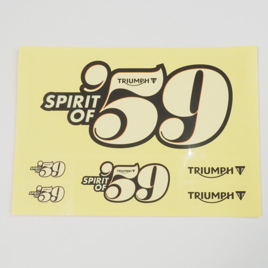 TRIUMPH SPIRIT OF 59 記念ステッカー セット トライアンフ D*FACE