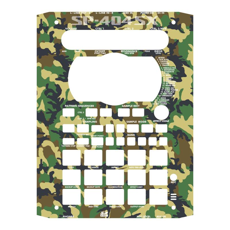 Roland SP-404SX サンプラー 迷彩スキン（Roland SP-404SX サンプラー 