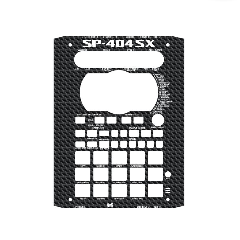 ローランド SP-404SX カスタムスキン カーボン調 サンプラー スキン