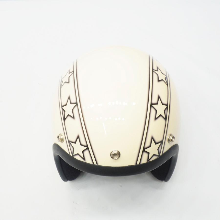 半キャップシール加工あり 透明）ヘルメットのイメチェンに 星ラインステッカー 左右 アメリカン