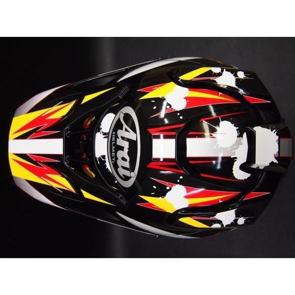 ARAIヘルメットV-CROSS4用デカール TYPE-03 黒系 グラフィック