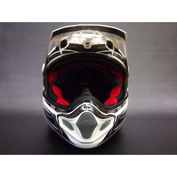 ARAIヘルメットV-CROSS4用 デカール TYPE-GhostLine青 保護にも