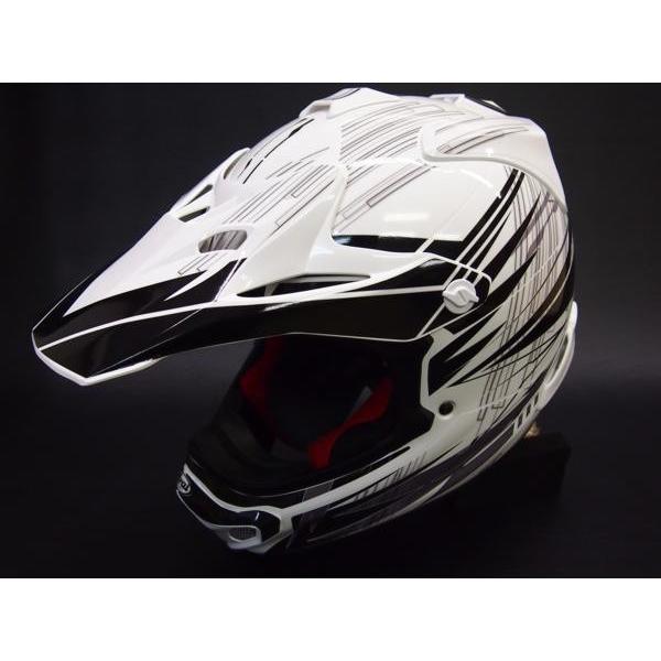 ARAIヘルメットV-CROSS4用 デカール TYPE-GhostLine白 保護にも