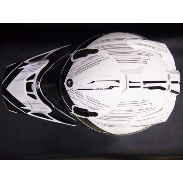 ARAIヘルメットV-CROSS4用 デカール TYPE-GhostLine白 保護にも