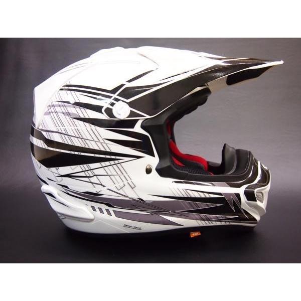 ARAIヘルメットV-CROSS4用 デカール TYPE-GhostLine白 保護にも
