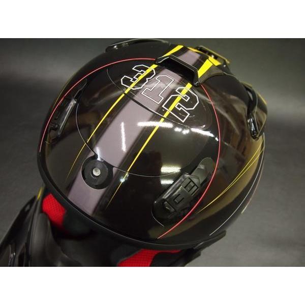 ARAIヘルメットV-CROSS4用 デカール TYPE-SuperPhantom黒 保護にも