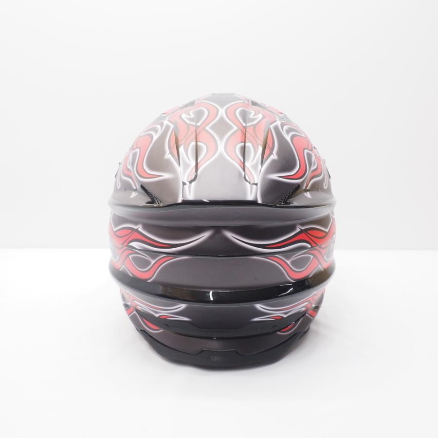 SHOEI VFX-WR Mサイズ用 ヘルメット デカール ファイヤ― フレイム 黒赤
