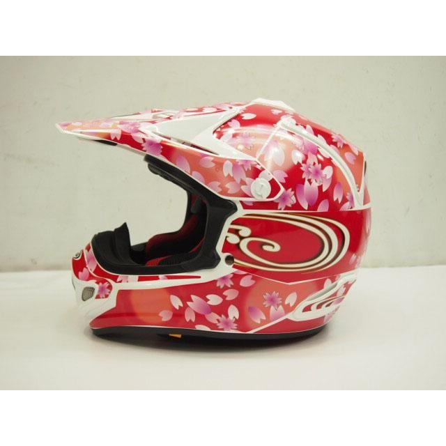 Arai Vcross4 ヘルメット デカールセット ステッカー 和柄 桜吹雪 緑