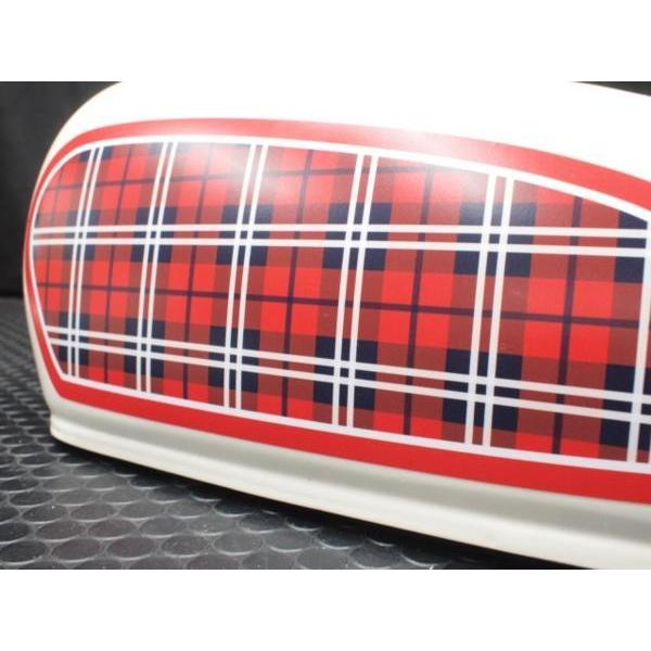 エイプ50/100 タンクデカール タータンチェックに衣替え ape50/100