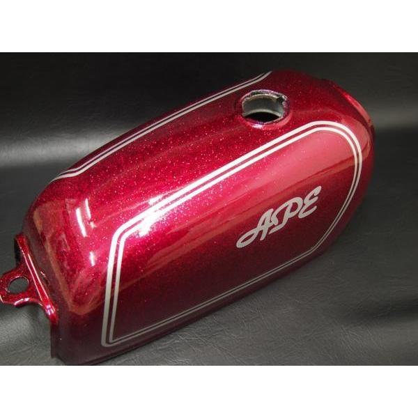 ホンダ APE50 APE100 透明シート 白ラインステッカー タンク デカール
