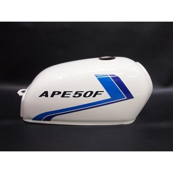 ワンオフ塗装品新品未使用ホンダ APE100 APE50 マイキー卍タンクカバー ホンダエイプ APE50 APE100 流線型ライン デカールセット 赤 タンク