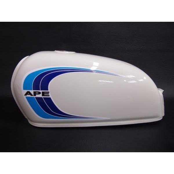 エイプ ape カスタム タンク デカール 3本ライン 赤系 : マニアック