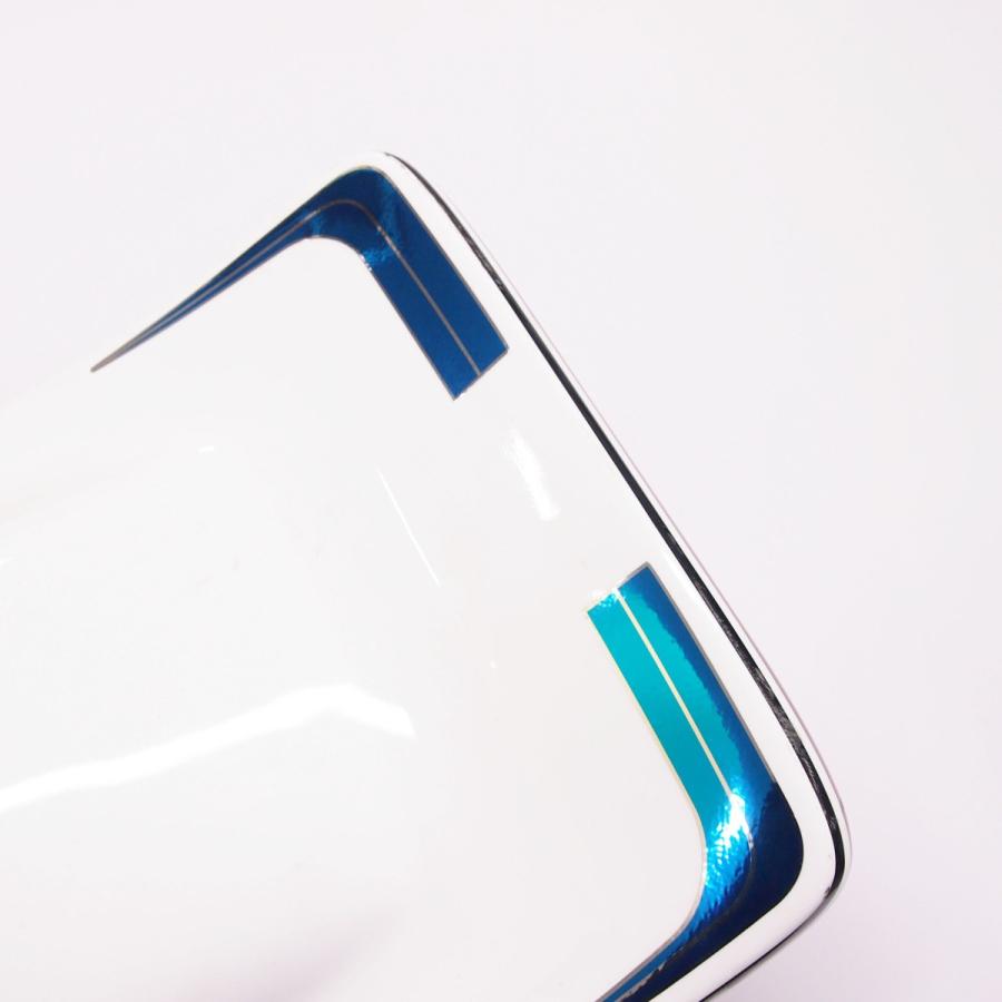 羽根テール 社外シートカウル ミラー ステッカー 青系 XJ400